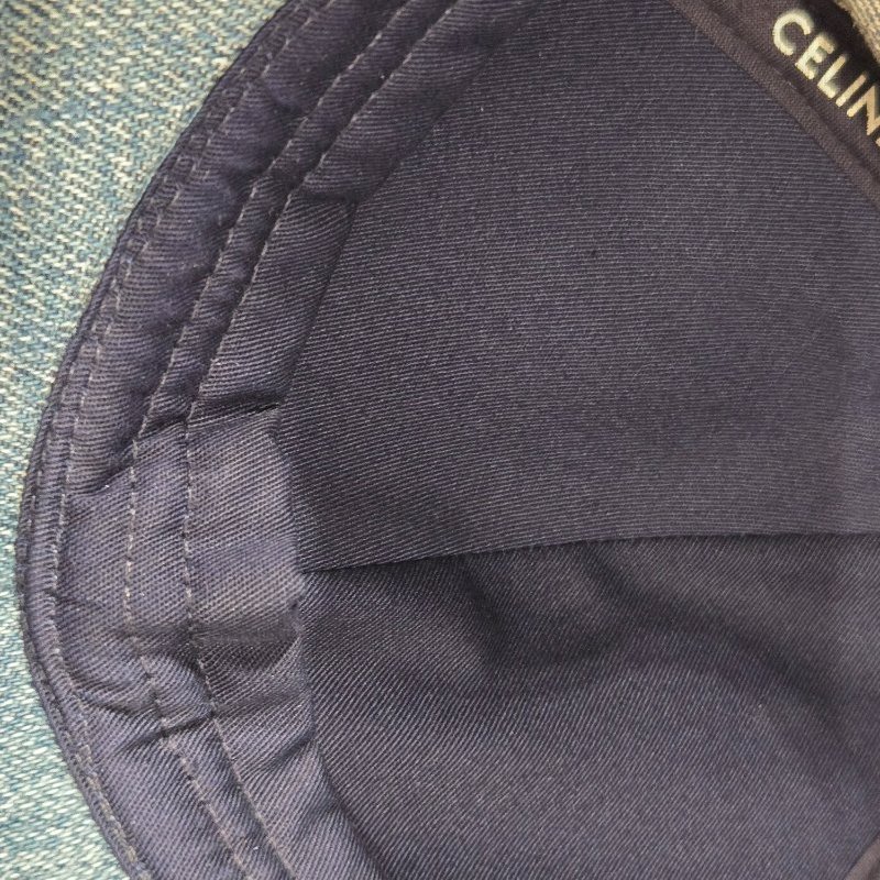 CELINE TRIOMPHE UNION水洗色牛仔棒球帽 L號-5