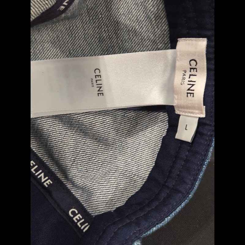 CELINE TRIOMPHE UNION水洗色牛仔棒球帽 L號-7