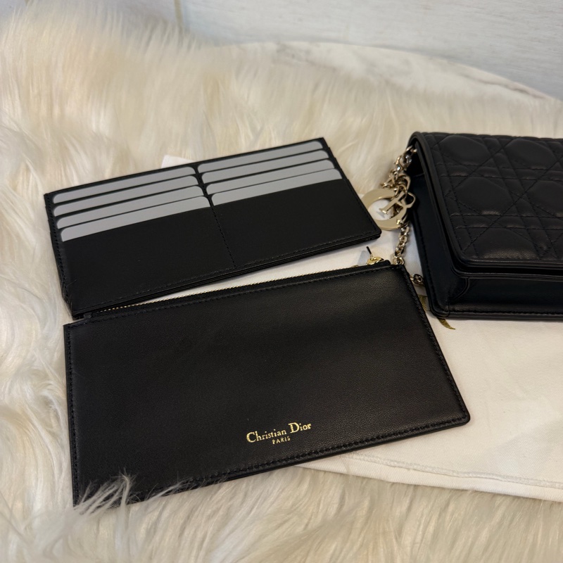 Dior lady Dior pouch 黑羊皮WOC斜肩背手拿包-1