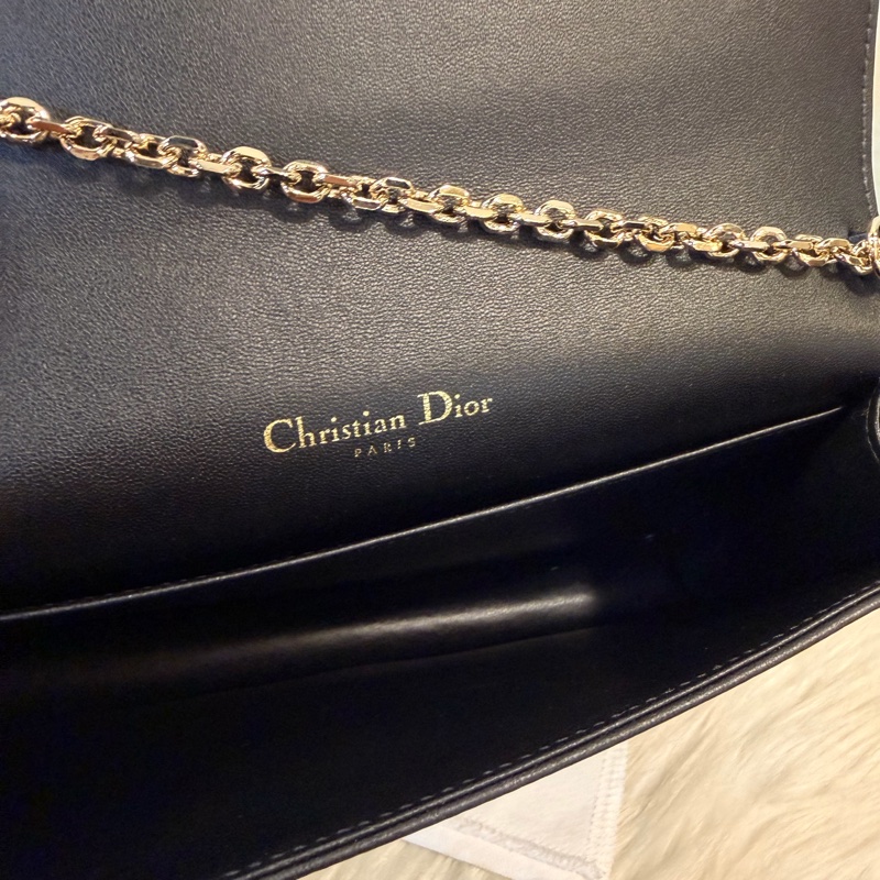 Dior lady Dior pouch 黑羊皮WOC斜肩背手拿包-21