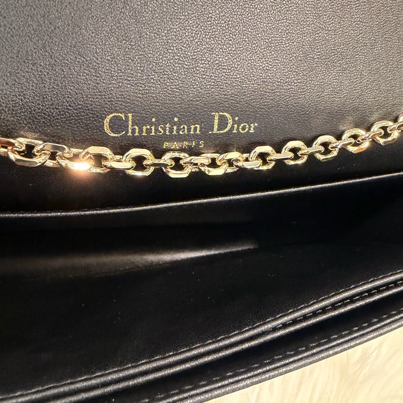 Dior lady Dior pouch 黑羊皮WOC斜肩背手拿包-28