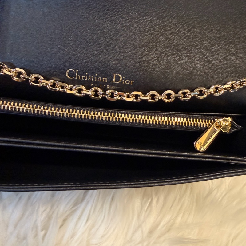 Dior lady Dior pouch 黑羊皮WOC斜肩背手拿包-29