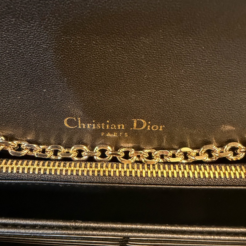 Dior lady Dior pouch 黑羊皮WOC斜肩背手拿包-30