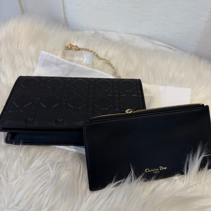 Dior lady Dior pouch 黑羊皮WOC斜肩背手拿包-37