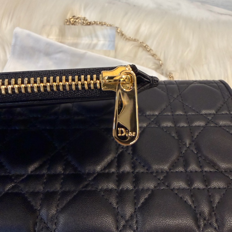Dior lady Dior pouch 黑羊皮WOC斜肩背手拿包-39