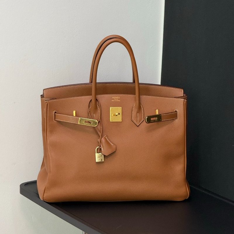 愛馬仕 Birkin35 金棕金Epsom皮 手提包-0