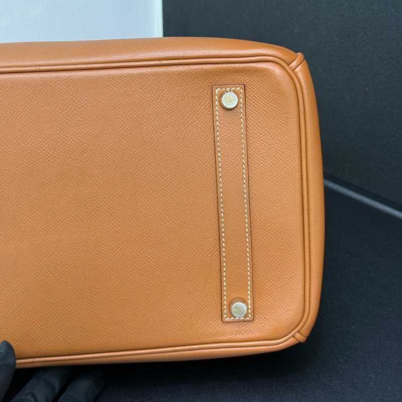 愛馬仕 Birkin35 金棕金Epsom皮 手提包-5
