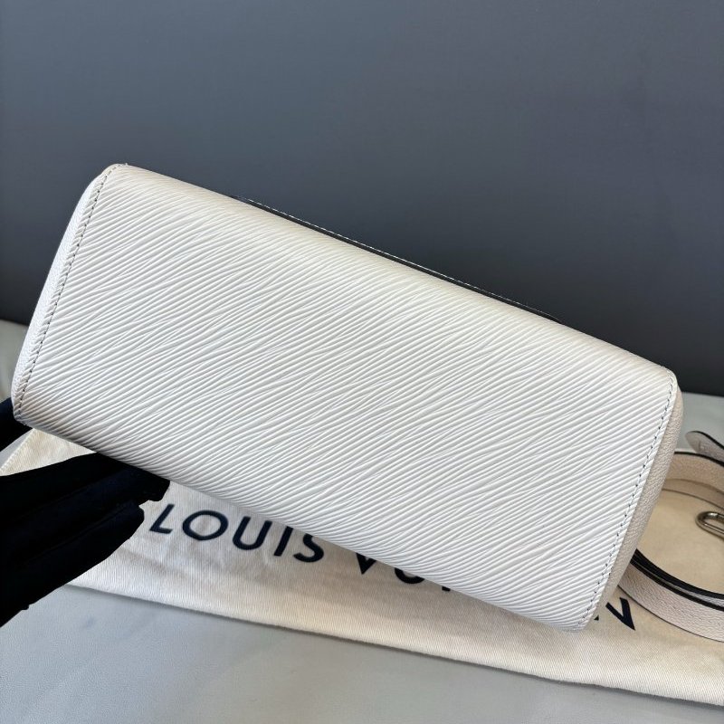 芯片款 路易威登/Louis Vuitton 奶白色水波紋Marelle BB蒙田包-7