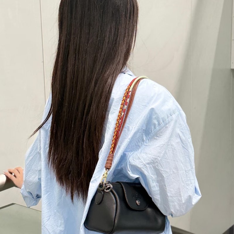【現貨】 Longchamp 黑色圓筒包-4