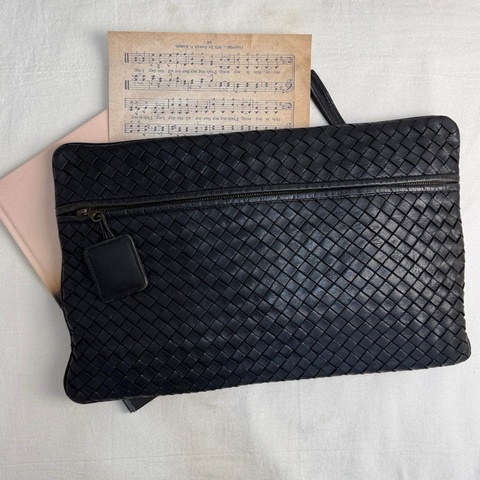 【赫蒂國際精品】Bottega Veneta 寶緹嘉 皮革編織手拿包 vintage