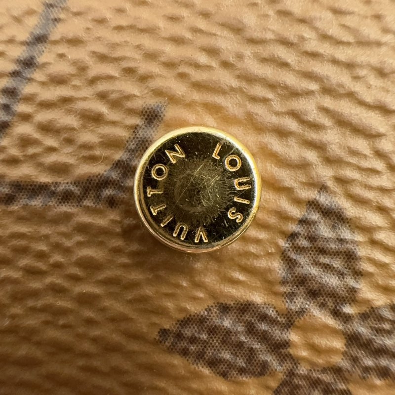 LV焦糖色原花Atlantis BB菜籃子手提鏈帶斜背包M46816-19