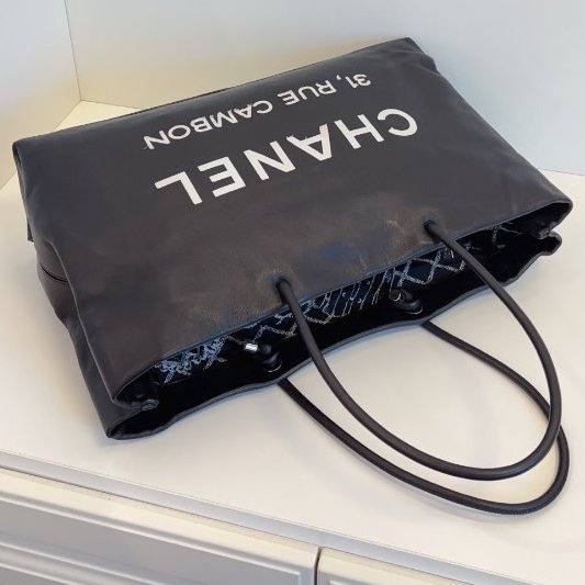 香奈兒/Chanel 31 Rue Cambon 康鵬街Tote全皮購物袋-4