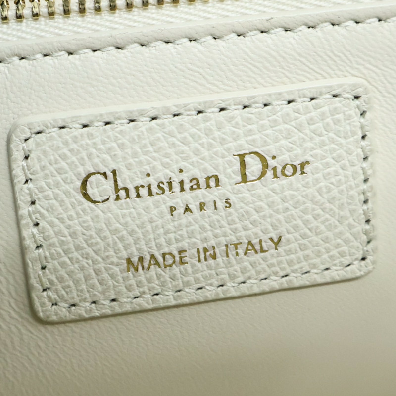 白色牛皮 30 Montaigne 肩背包【Dior 迪奧】-5