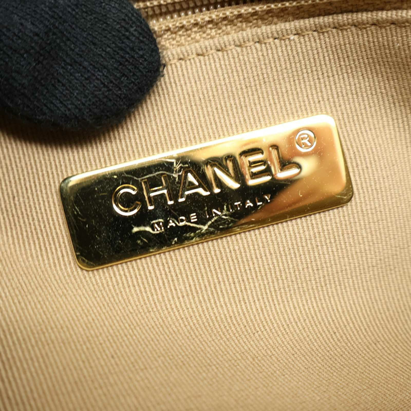 米色 菱格紋 羊皮 19 兩用包【CHANEL 香奈兒】 AS1160-5