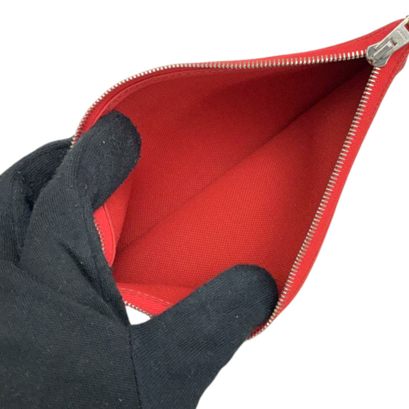 橘紅色 帆布 Herbag Zip 31 兩用包 A刻 銀釦 缺鎖扣【HERMES 愛馬仕】 H079092CK-4