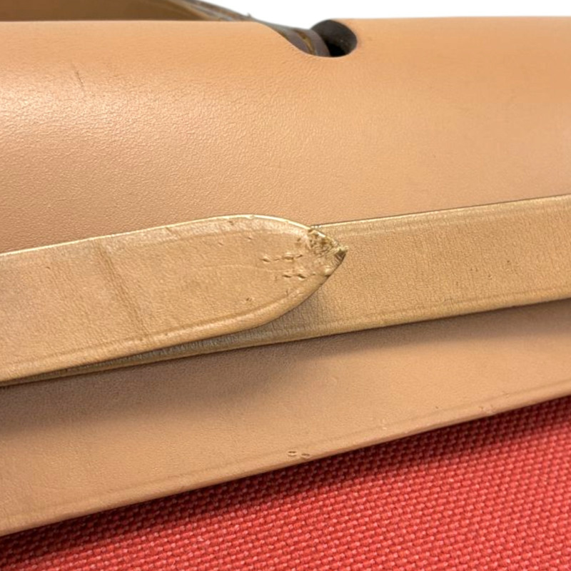 橘紅色 帆布 Herbag Zip 31 兩用包 A刻 銀釦 缺鎖扣【HERMES 愛馬仕】 H079092CK-11