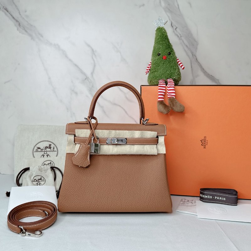 HERMES 全新KELLY 25金棕-0