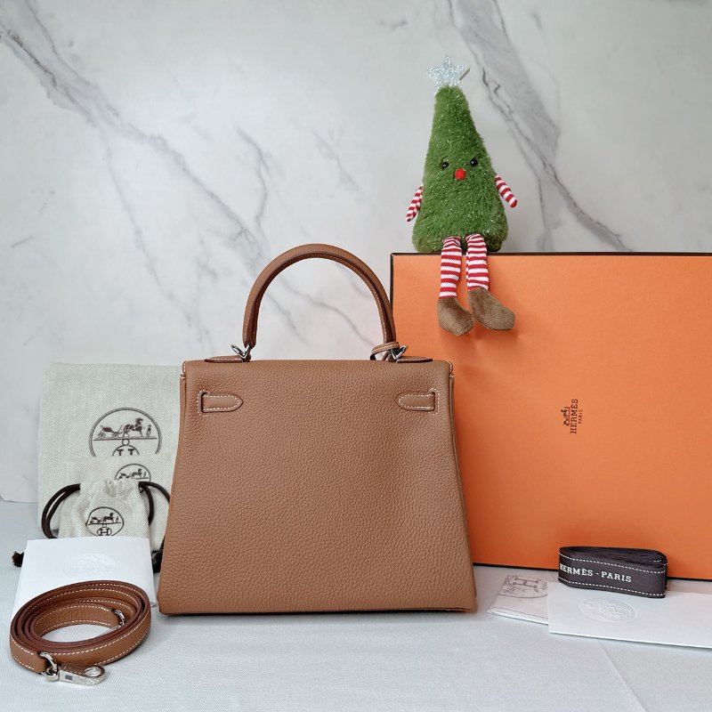 HERMES 全新KELLY 25金棕-1