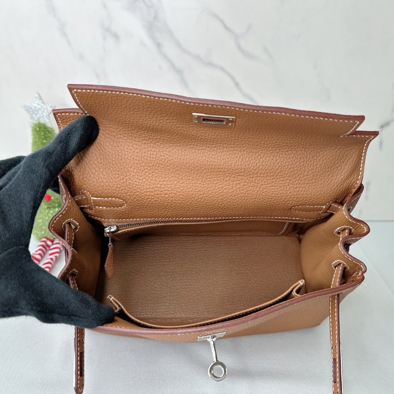 HERMES 全新KELLY 25金棕-4