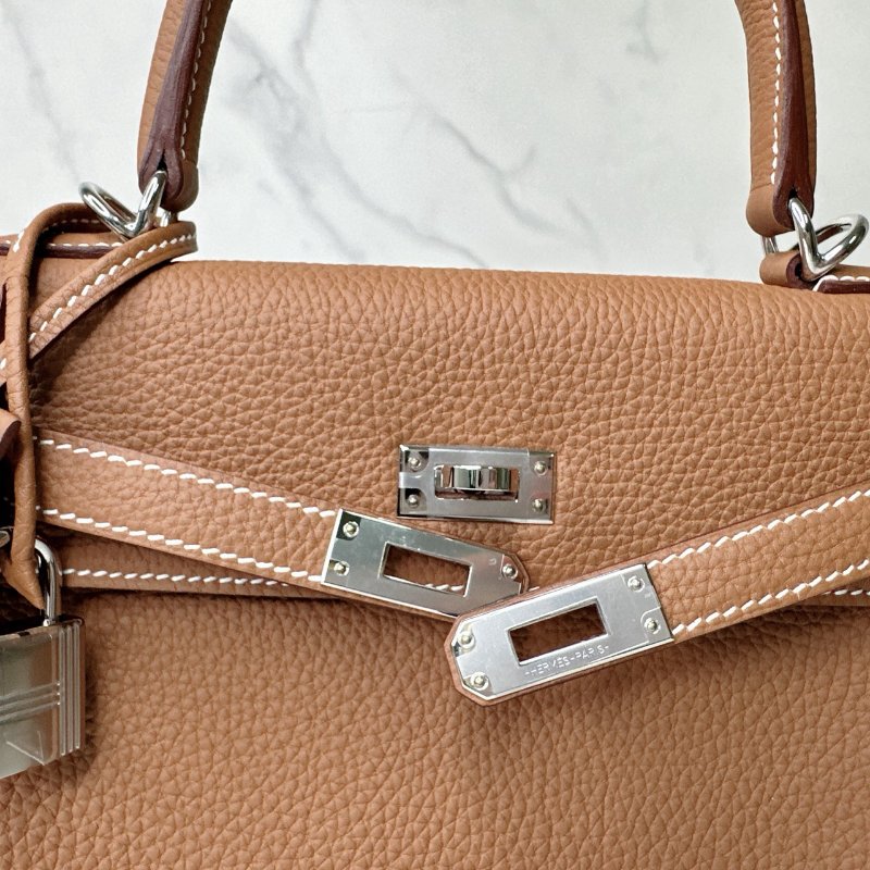 HERMES 全新KELLY 25金棕-5