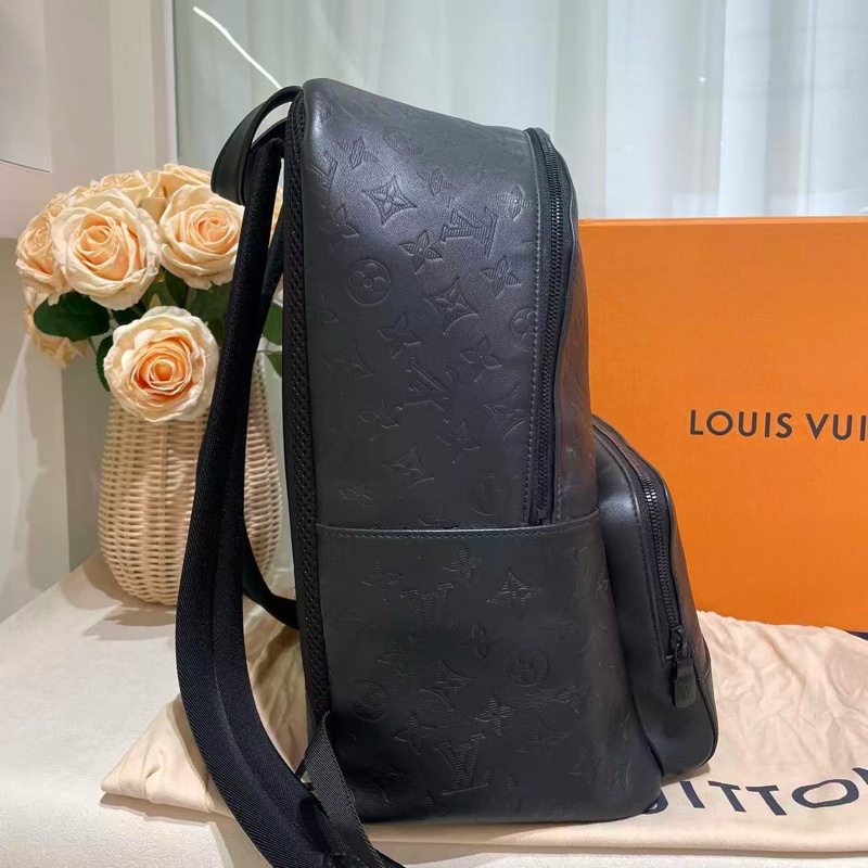LV路易威登Racer老花壓紋雙肩包-3