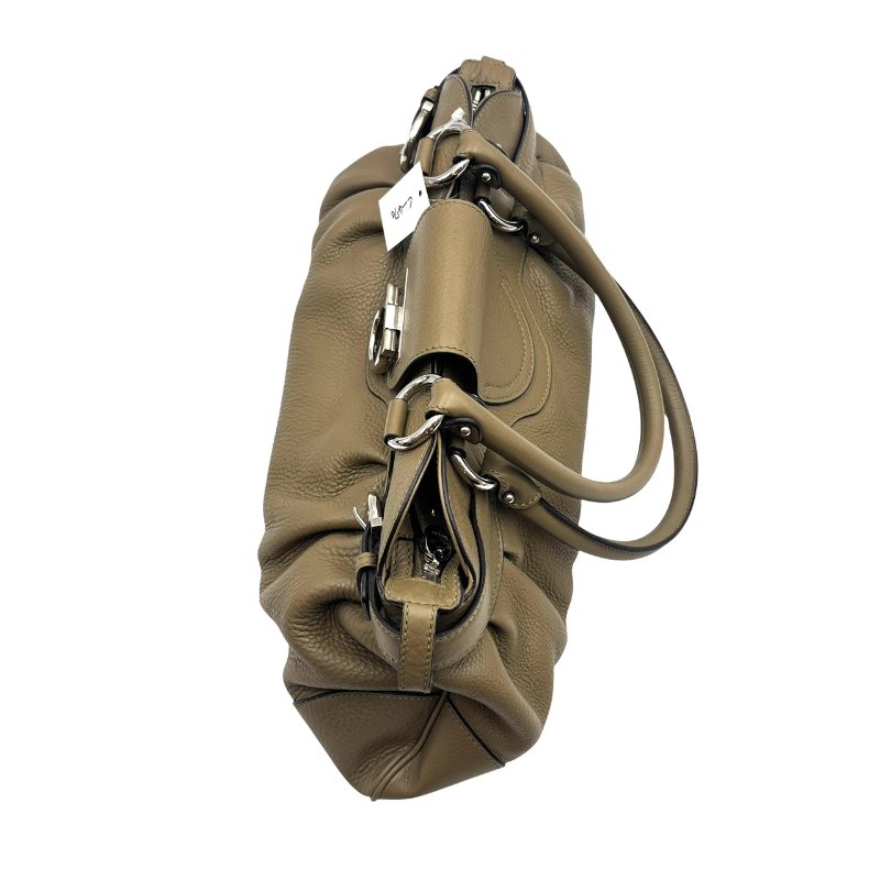 【美收精品】Ferragamo 灰色皮革款手提包 C-470【隔月月中將轉賣至日本 上架期限30天】-4