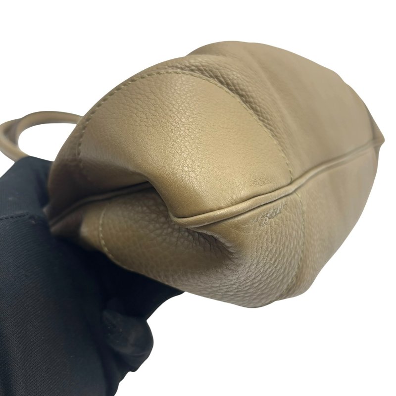 【美收精品】Ferragamo 灰色皮革款手提包 C-470【隔月月中將轉賣至日本 上架期限30天】-5