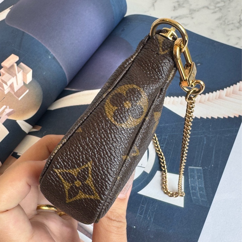 LV花紋mini麻將包/小錢包👛-6