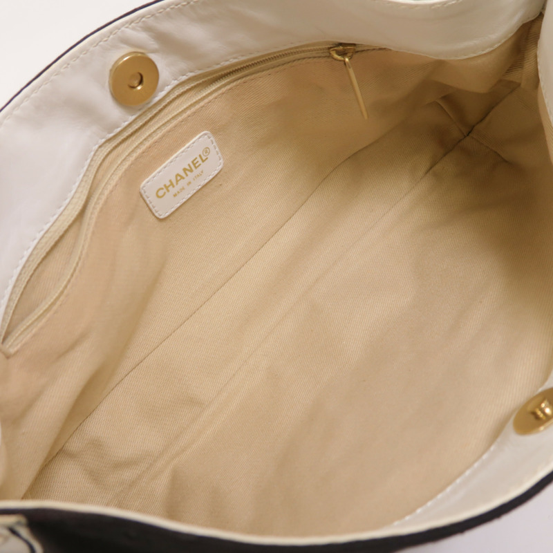 CHANEL 帆布Shoulder Bag鏈帶肩背袋-4