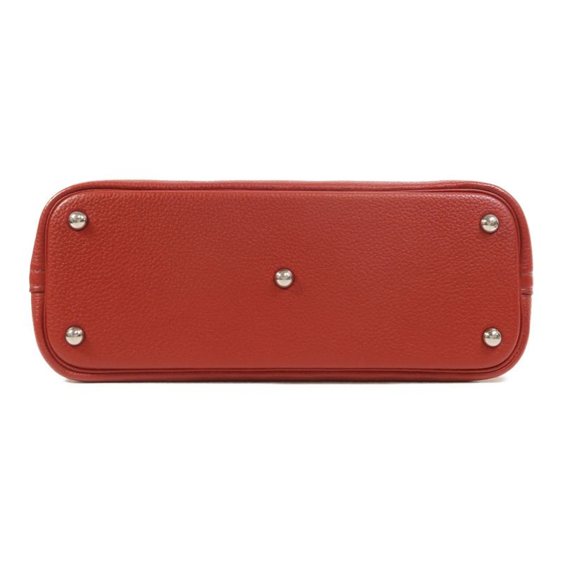 HERMES Clemence皮革Bolide 31手挽肩背兩用袋Rouge Garance-3