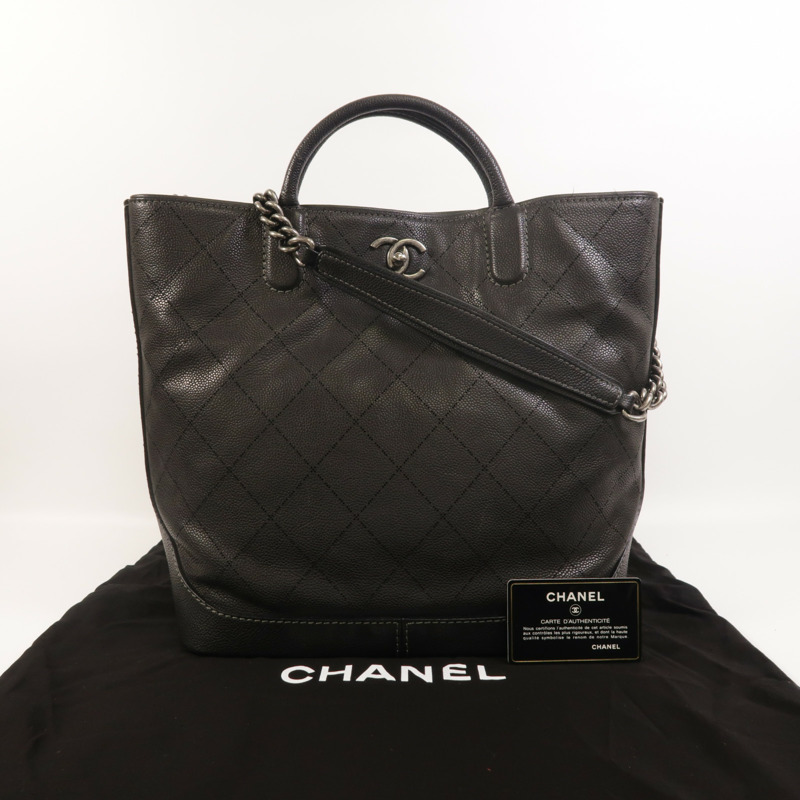CHANEL 牛皮皮革Tote Bag手挽袋-9