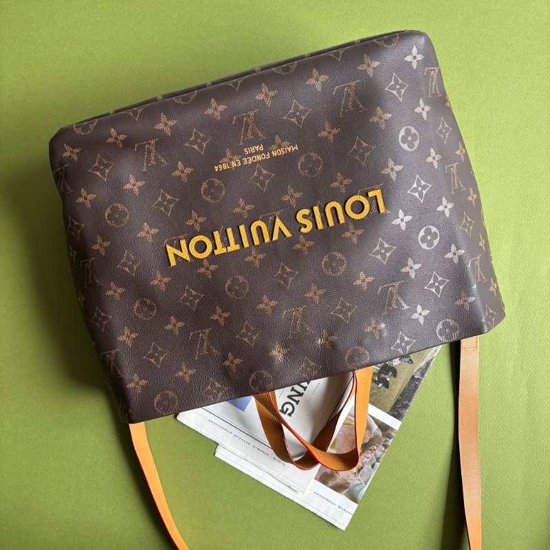 ::LOUIS VUITTON:: LV M13928 Autres Cuirs Monogram Shopper Tote MM 皮革托特包-0