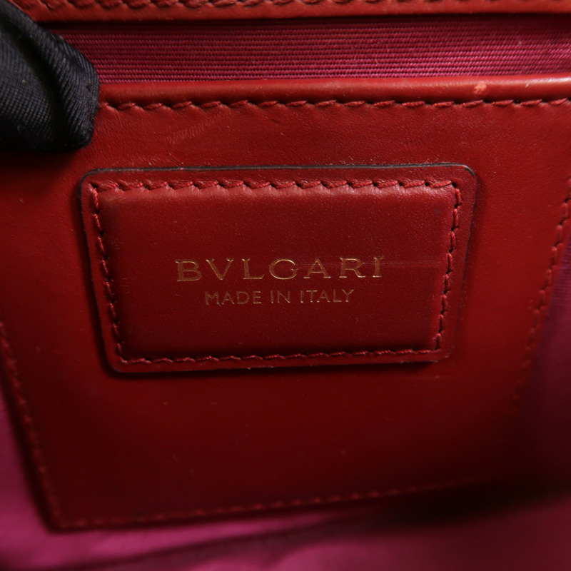 BVLGARI 牛皮皮革Serpenti Forever Wallet On Chain鏈帶肩背袋-5