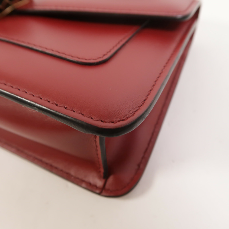 BVLGARI 牛皮皮革Serpenti Forever Wallet On Chain鏈帶肩背袋-10