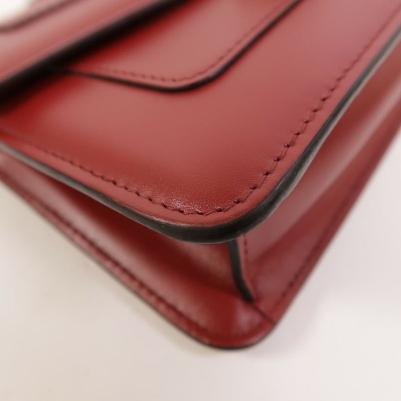 BVLGARI 牛皮皮革Serpenti Forever Wallet On Chain鏈帶肩背袋-11