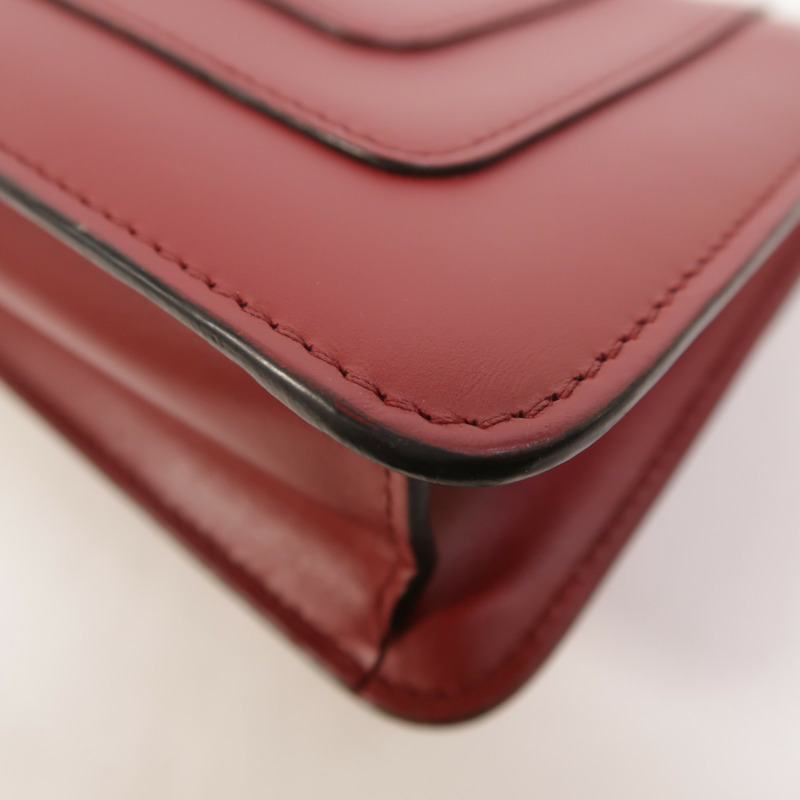 BVLGARI 牛皮皮革Serpenti Forever Wallet On Chain鏈帶肩背袋-12