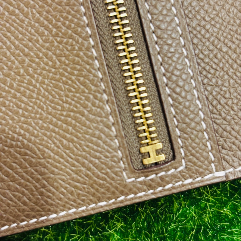 HERMES BEARN 大象灰短夾-19