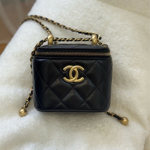（台灣購證🇹🇼全配）Chanel 雙金球小盒子包