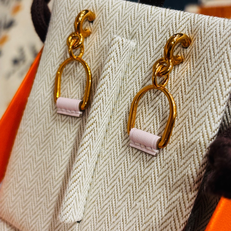 HERMÈS 愛馬仕 Heritage Equestre 馬鐙耳環-1