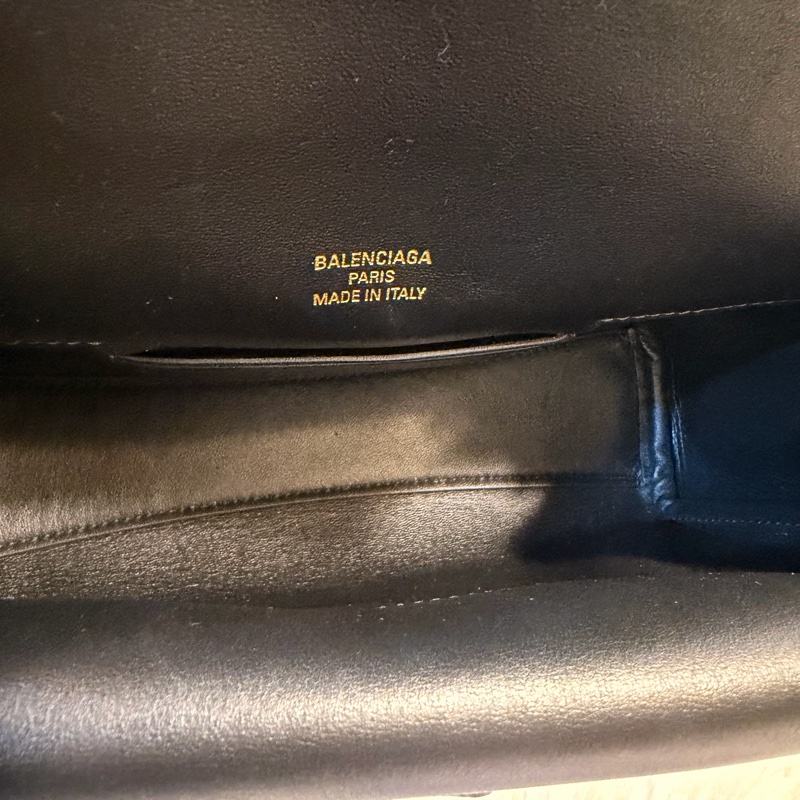 Balenciaga Bel air xs黑牛皮肩斜背包-24
