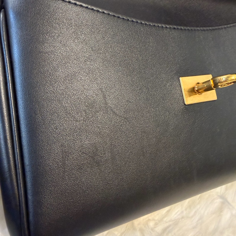 Balenciaga Bel air xs黑牛皮肩斜背包-48