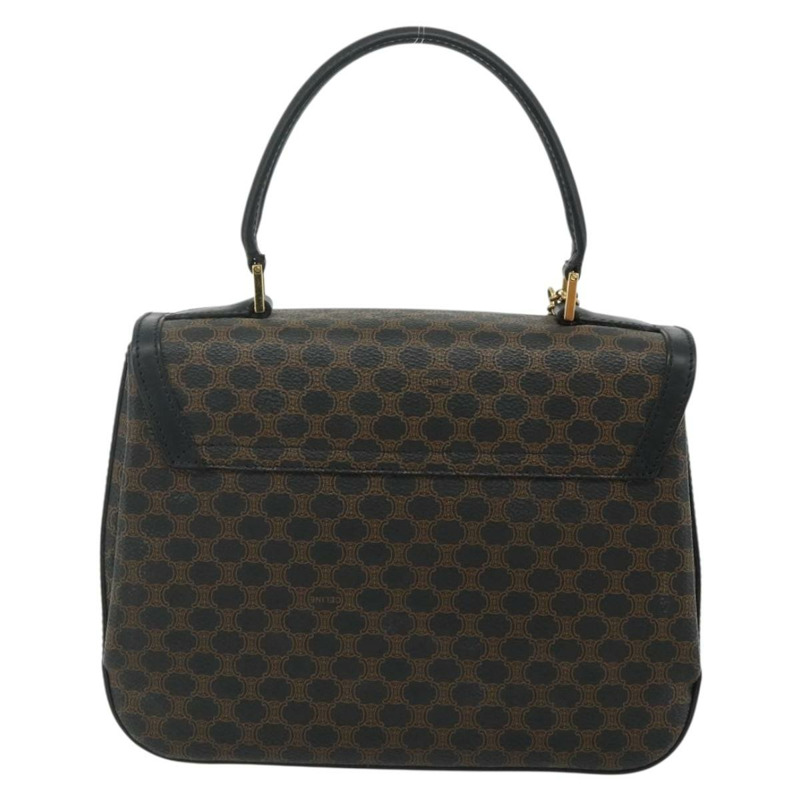 【日本直送】CELINE Macadam帆布手提包 PVC皮革 黑色 金色 正品 178597A-1