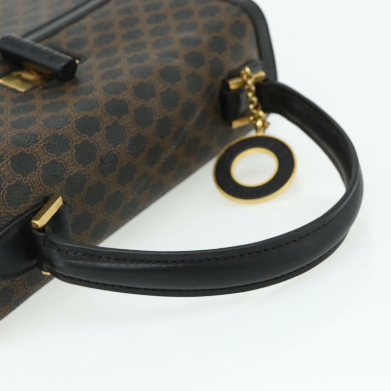 【日本直送】CELINE Macadam帆布手提包 PVC皮革 黑色 金色 正品 178597A-6