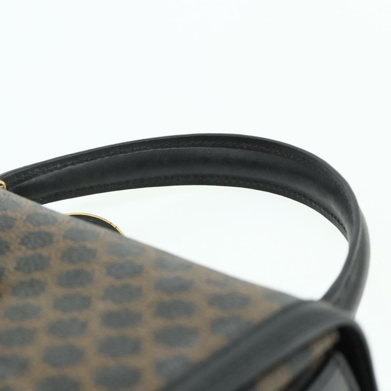 【日本直送】CELINE Macadam帆布手提包 PVC皮革 黑色 金色 正品 178597A-7