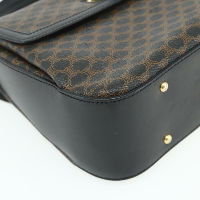 【日本直送】CELINE Macadam帆布手提包 PVC皮革 黑色 金色 正品 178597A-13