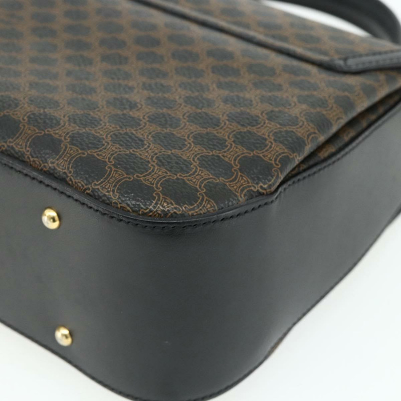 【日本直送】CELINE Macadam帆布手提包 PVC皮革 黑色 金色 正品 178597A-14