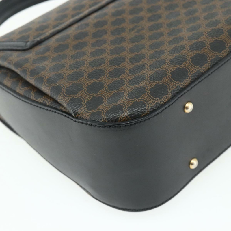【日本直送】CELINE Macadam帆布手提包 PVC皮革 黑色 金色 正品 178597A-15