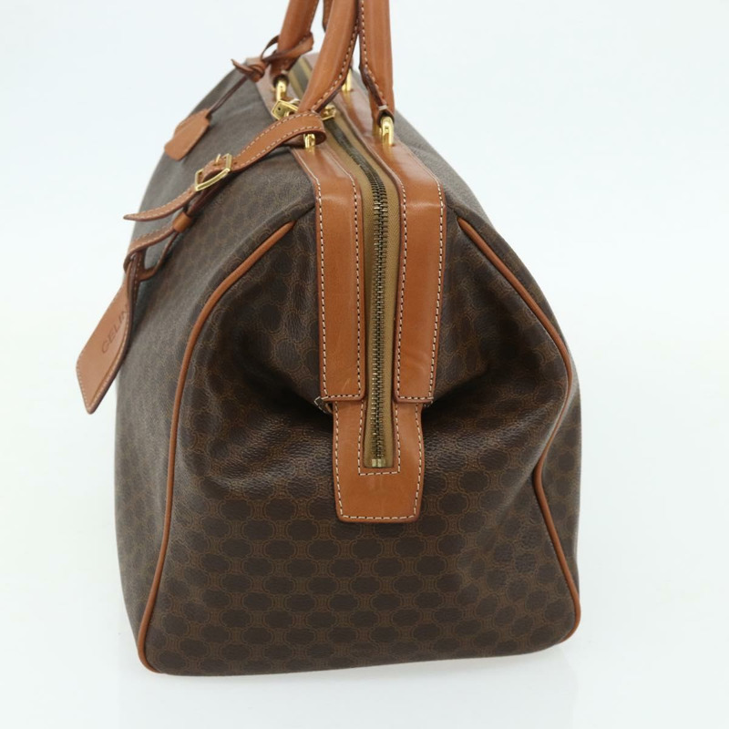 【日本直送】CELINE Macadam帆布手提包 PVC皮革 棕色 金色 正品 178237A-3