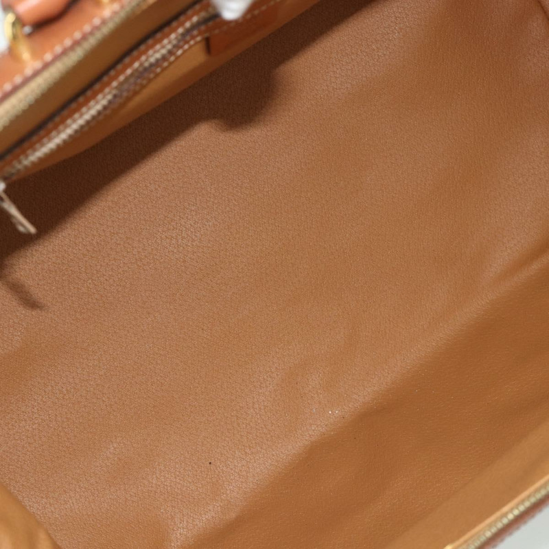【日本直送】CELINE Macadam帆布手提包 PVC皮革 棕色 金色 正品 178237A-9