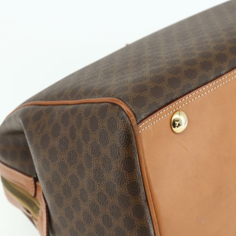 【日本直送】CELINE Macadam帆布手提包 PVC皮革 棕色 金色 正品 178237A-14